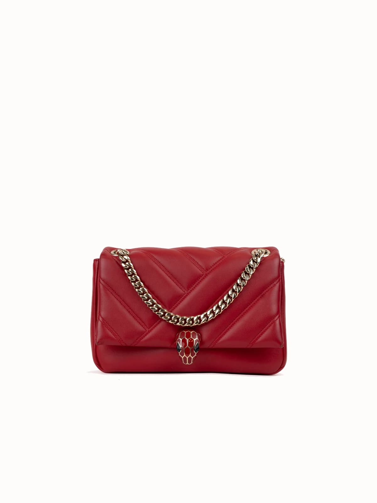 Bvlgari Quilted Small Serpenti Cabochon Bag